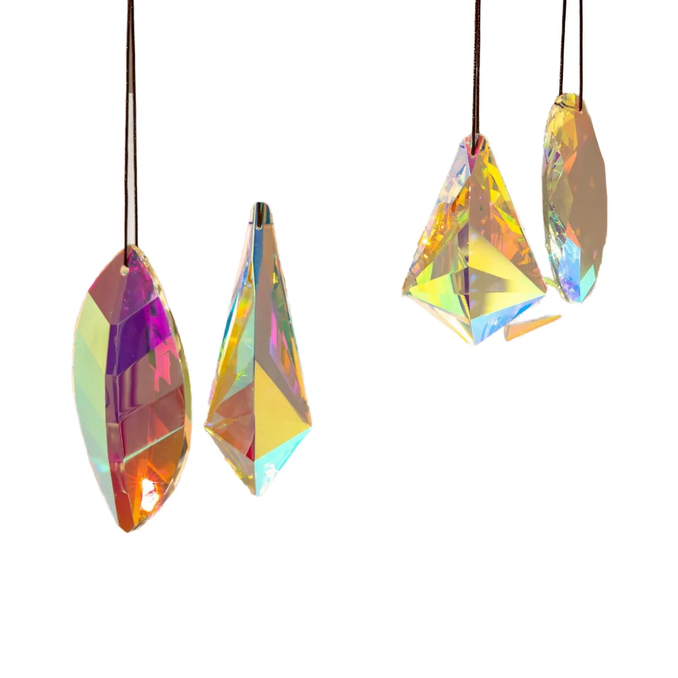 product high quality k9 crystal sun catchers window hanger sun catcher pendant ornament rainbow maker suncatcher hanger for garden-4