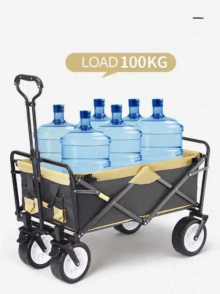 Outdoor camping folding trolley multifunctional multi-purpose trolley