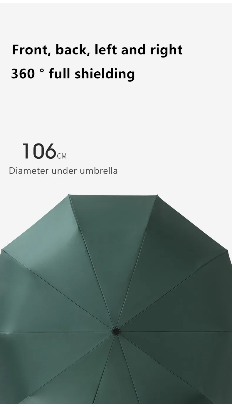 New 23 inch fully uv sun umbrella3 fold automatic folding umbrella printed men woman umbrella with logo