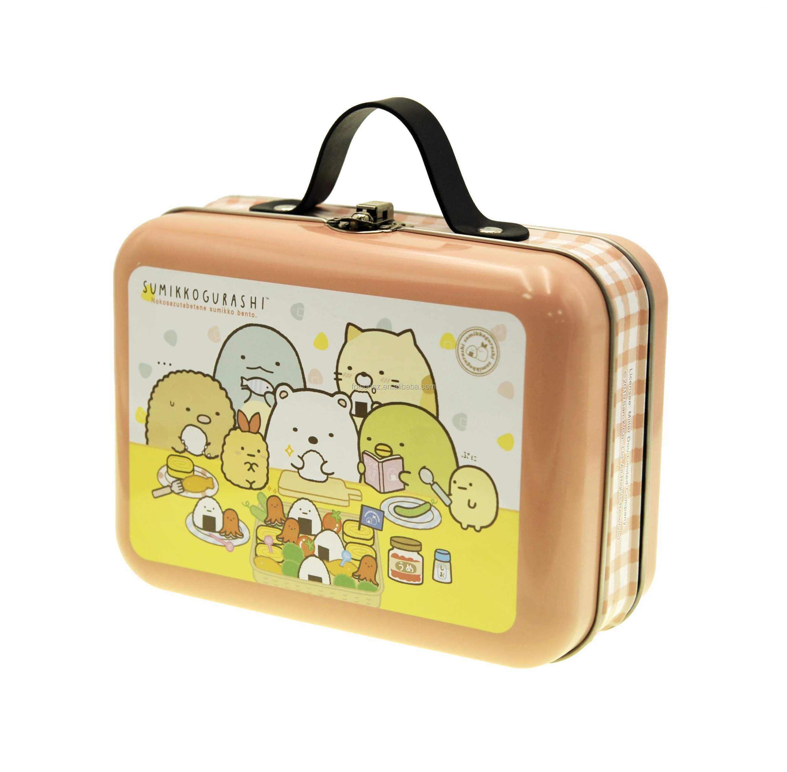Premium Lindo Esquina Redonda Maleta Forma De Metal Lata Caja De Cuero Con  Asa Y Cerradura - Buy Mano De La Caja De La Lata,Manejar Latas,Con Caja De  Lata Product on Alibaba.com