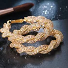 Hoop Hoop Earrings Fashion Jewelry 2020 Hoop Earrings Rhinestone Mesh Twist Cz Crystal Hoop Earrings Women