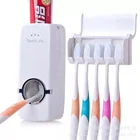 Bathroom Holder Hot Selling Bathroom Accessories Set Toothbrush Holder Automatic Toothpaste Dispenser Set