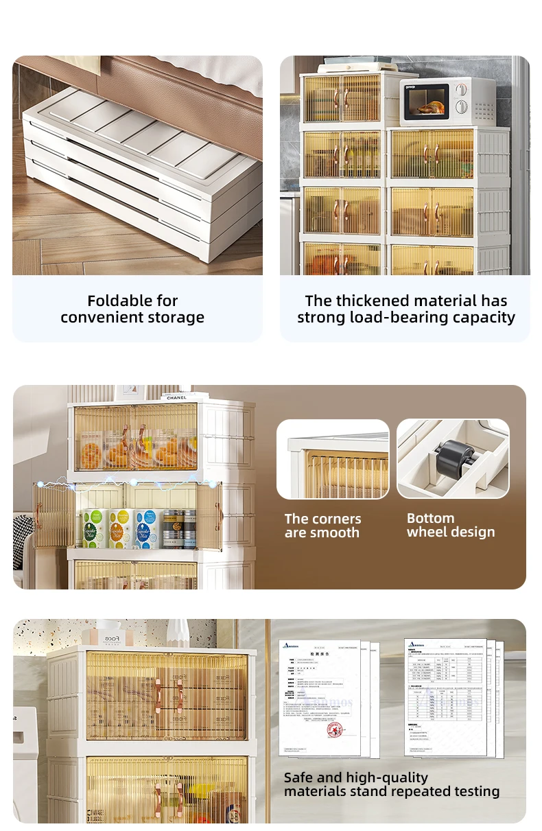 Wannuo Easy to Install 270L Large Capacity Plastic Wardrobe Clothing & Bedding Organizer Foldable Plastic Storage Drawers supplier