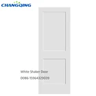White Shaker 2-Panel Solid Core Primed MDF Interior Door