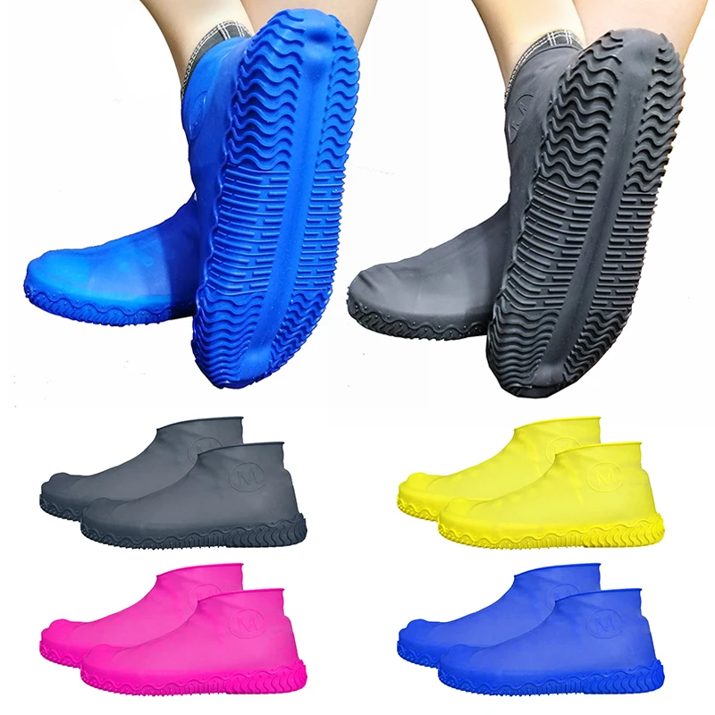Waterproof Shoe Cover Silicone Material Unisex Shoes Protectors Rain Boots 