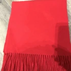 Red Scarf Chinese Red Wool Scarf 100% Wool Scarves Hot Sale Scarf With Fringes