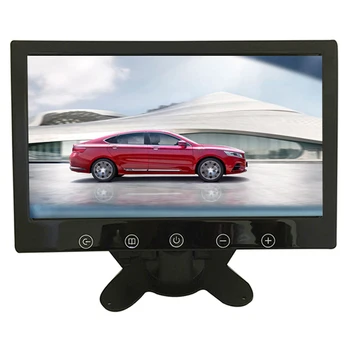 Car Line Factory's Hot 9-Inch AV Touch Button USB RGB Desktop Monitoring Display Ultra-Thin Universal 12-24V Rearview Mirror LED
