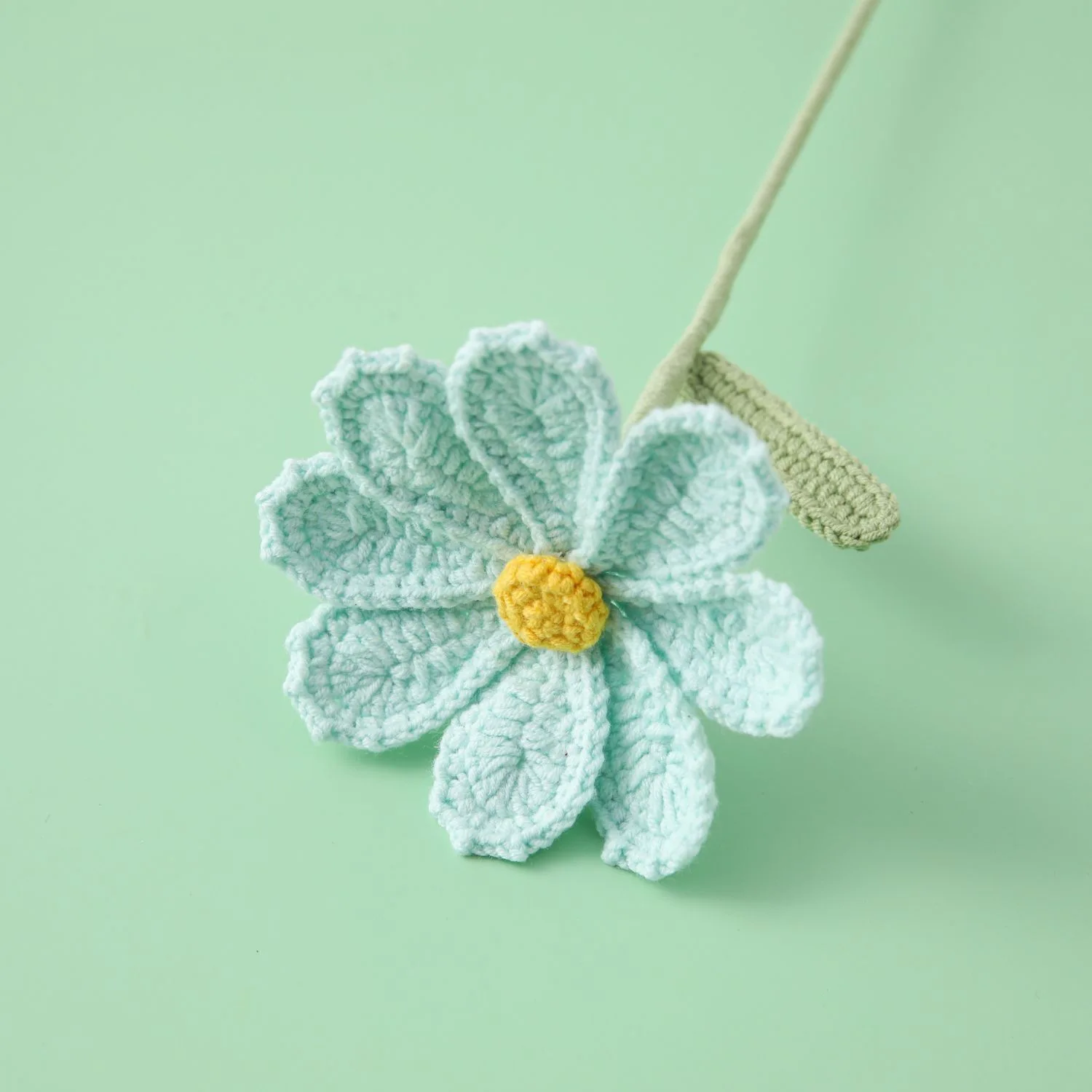 2024 Crocheted Wool Yarn Eight Petals Galsang Flowe Finished Produc