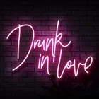 Letters Amazon Hot Sale Drop Shipping Custom Pink Wedding Love Letters Icons Light Drunk In Love Led Neon Signs