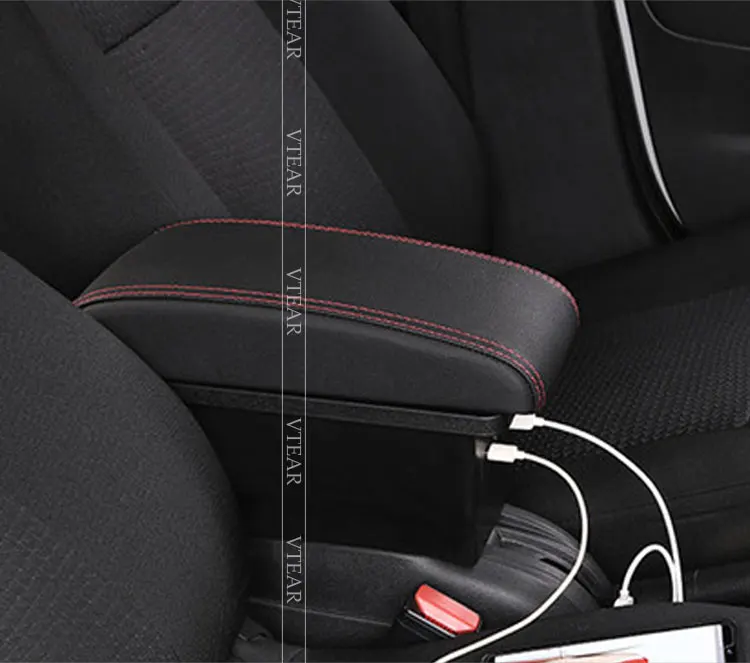 Vtear For Mitsubishi Xpander Armrest Car Interior Accessories Usb Arm