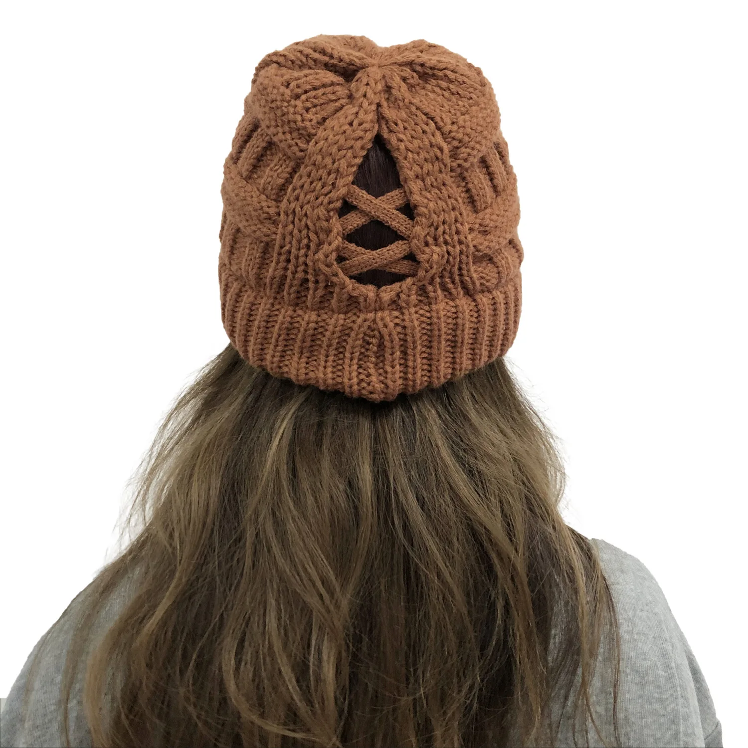 tan womens beanie