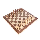 Wooden Chess Wooden Chess Wooden Foldable Wooden Magnetic Educational Chess Games Set For Wholesale