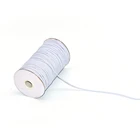Elastic Factory Wholesale Brown Color Knitted Braided Elastic Band