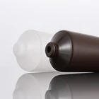 Plastic Tube Cream Plastic 100ml Plastic Container 100ml Dark Brown PE Shampoo Container Plastic Tube Package For Cream