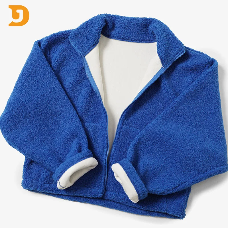 Women Thickened Warm Hoodie Zip-up Stand Collar Jacket Gym Sportswear With Thumb Hole Casual Wear Active Sports Hoody