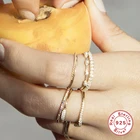 Silver Ring Silver S925 Silver Rings S925 Sterling Silver Personality All-match 3 Pearl Fashion Ring