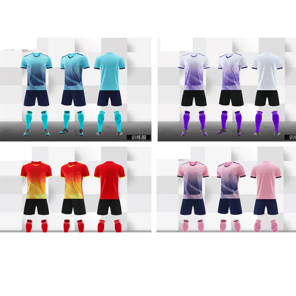 custom football jersey custom t shirt printing blank t-shirt with logo fabric jersey football jersey set