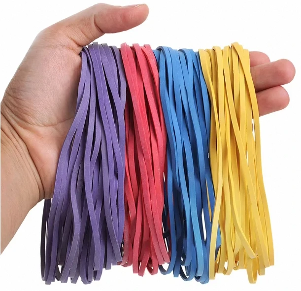 High Quality Industrial Elastic Colorful Rubber Bands for Packaging Wholesale Supply for School Home Office Stationery details