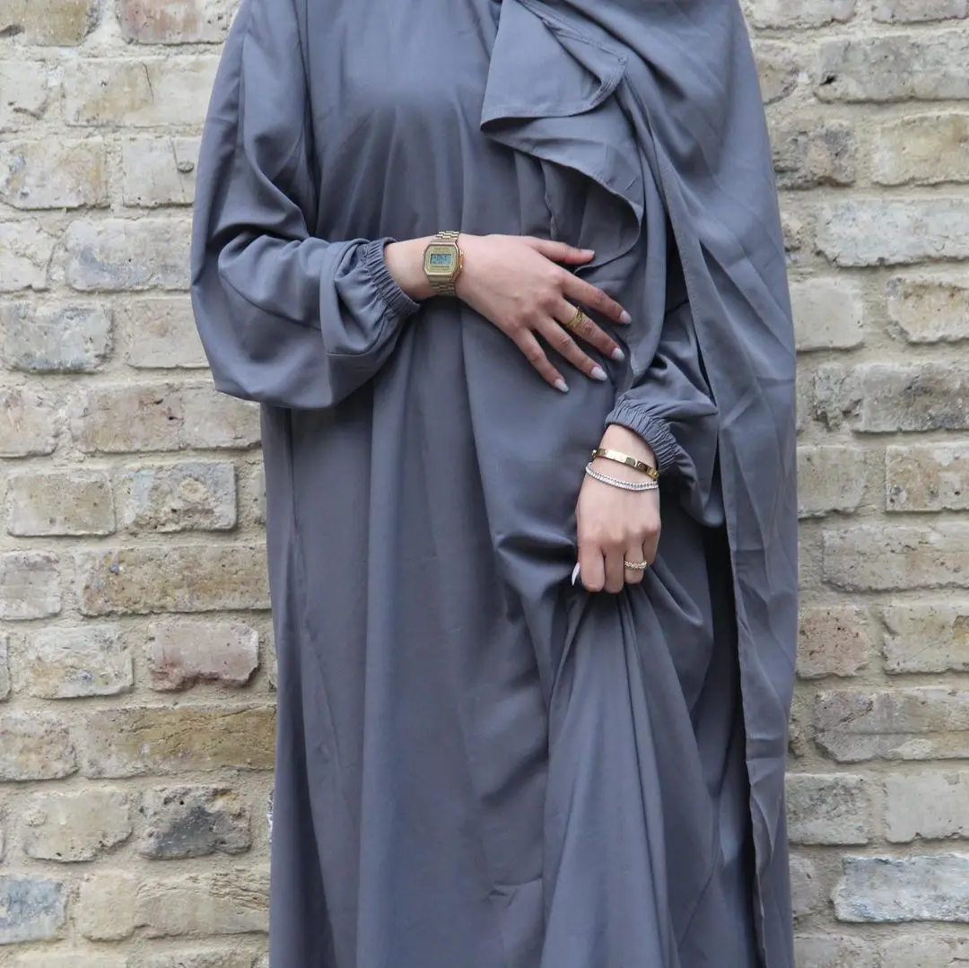 2022 Wholesale Islamic Clothing Ramadan Hoodie Long Prayer Dress Plain  Attached Hijab Loose Abaya Women Muslim Dress Jilbab - Buy Ramadan Hoodie Abaya  Muslim Long Prayer Dress Plain Attached Scarf Loose Jilbab