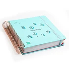 Spiral Planners And Notebooks Customised Handmade Paper Weekly Spiral Bound Travel Notebook Planner Organizer Printing