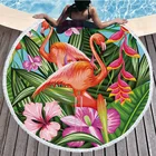 Beach Beach Hot Sale Flamingo Pattern Circle Sand Free Printed Round Beach Towel For Summer