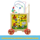 Bead Children Kids Baby Small Wooden Busy Wire Bead Maze Activity Cube Toy For A Children Nursery In China Car For Kids