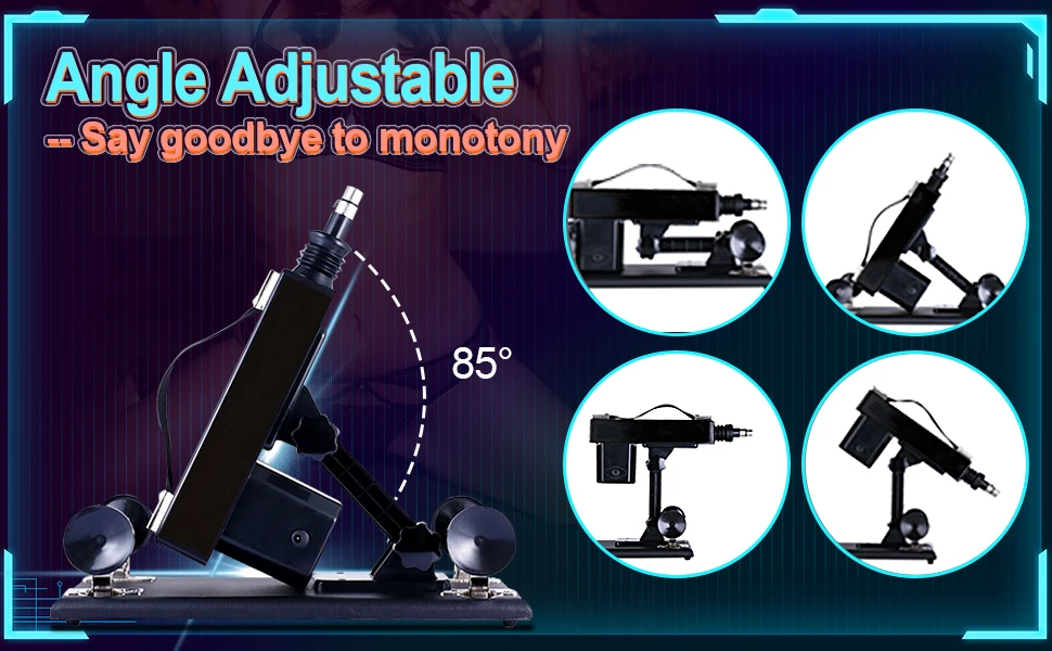 Multi Speeds Automatic Sex Machine Adjustable Angle Dildo Machine