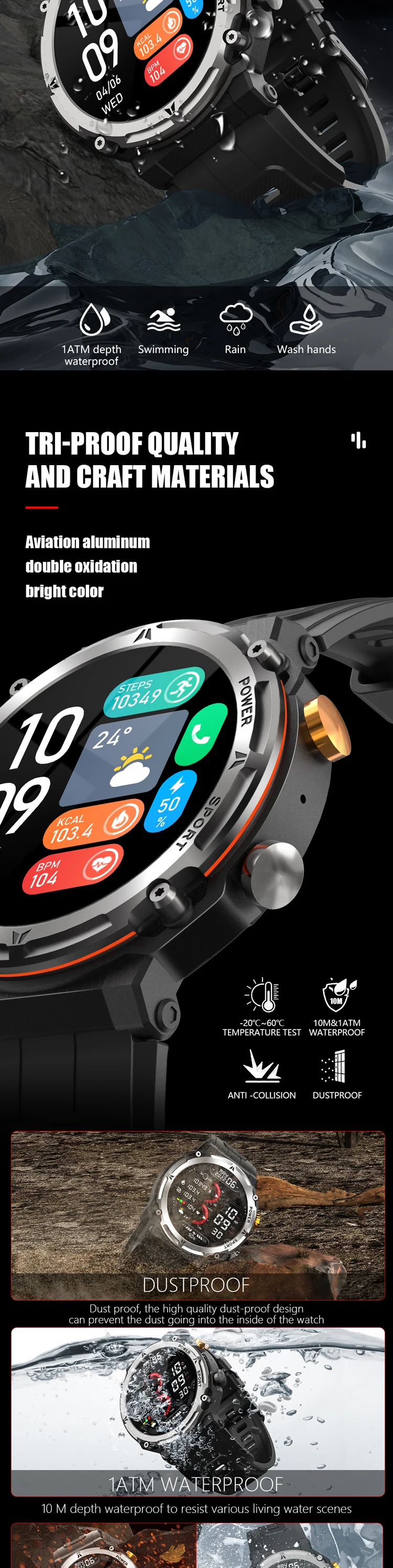 2024 Hot Outdoor Smart Watch C21 Pro,1.39inch Large Screen 410mah