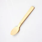 Ice Cream Spoon Food Grade ECO-Friendly Bamboo Material Mini Ice Cream Spoon