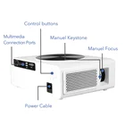 Projector 1080p Projector 10000 Lumens High Resolution LCD Projector 1080p Home Theater Projector