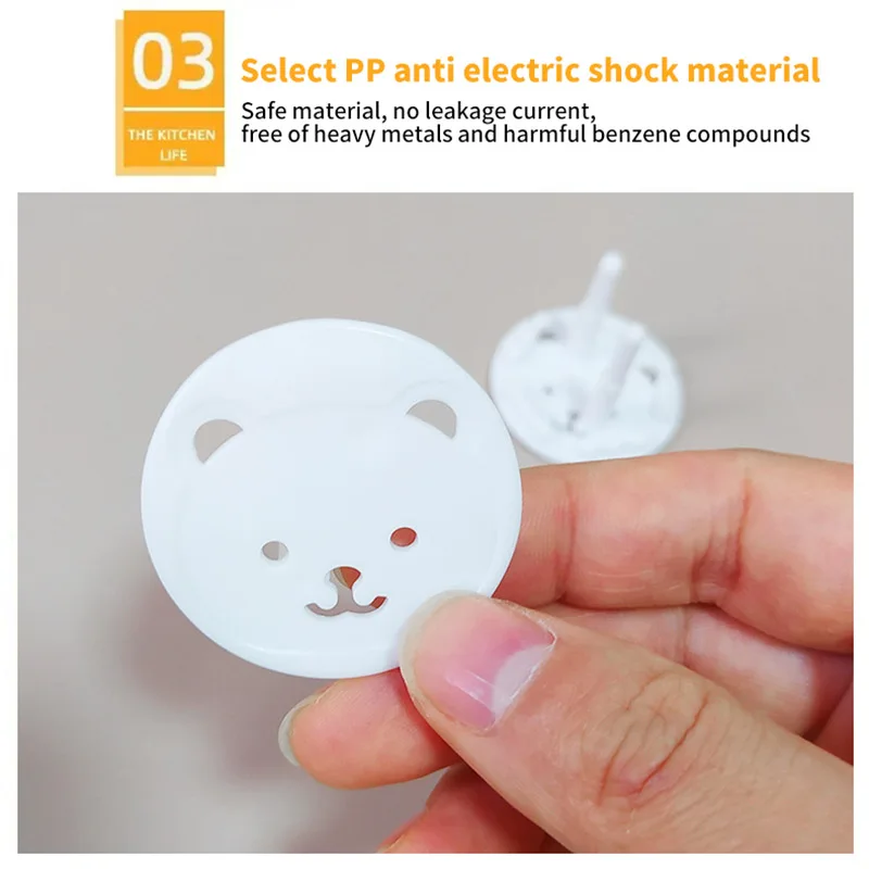 EU Power Socket Electrical Outlet Baby Kids Child Safety Guard Protection Anti Shock Plugs Protector Cover