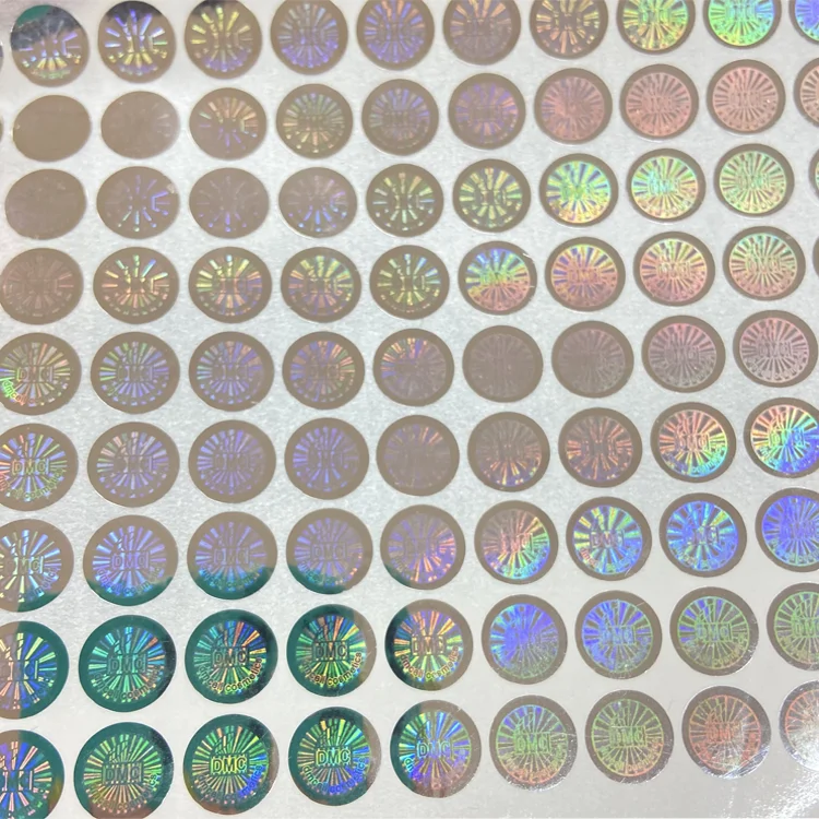 Customize Round Stickers Colored Printing Textured Paper Stickers Wholesale Price Sticker with Custom Logo factory