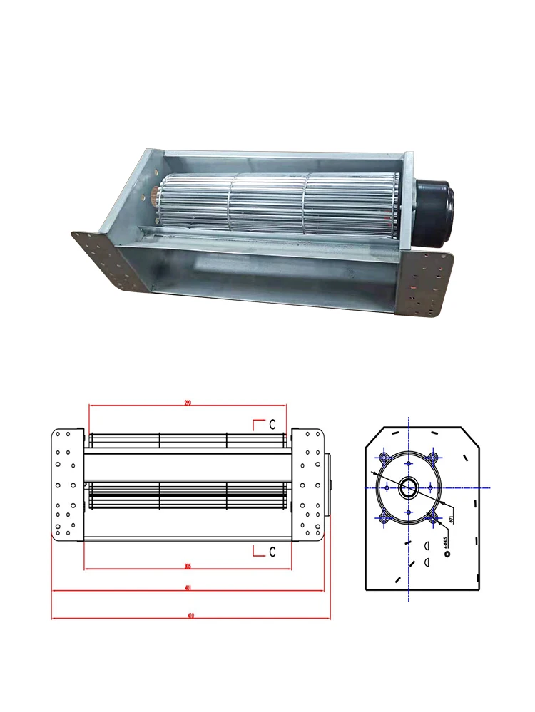 Tangential Fan, 90290, 12V, 24V, 48V - detail 2