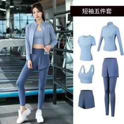 2023 Women's Yoga Clothing with Yoga Leggings for Women Suit Ladies Quick Dry High Elasticity Sports Running Fitness Suit