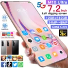 Phone 7.2inch M10 Ultra 12GB+512GB Smartphone Full Screen Mobile Phone Finger/Face Unclock Cellphone