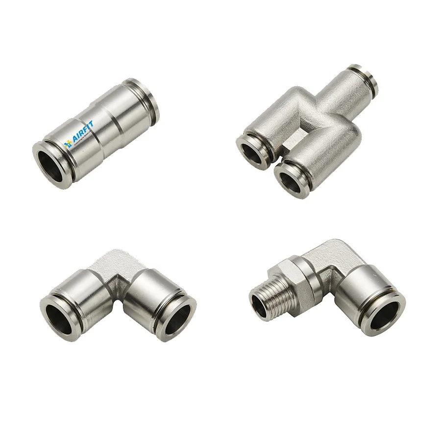 pneumatics hydraulics 316 Stainless Steel 1/4" NPT to 6mm Compression Fitting 