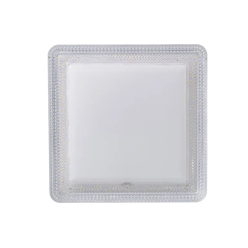 Modern Square Led Flush Mount Ceiling Light 23x23cm 18W 24w 36W 48W Square Crystal Panel Light 6500k White Slim Panel Lamp