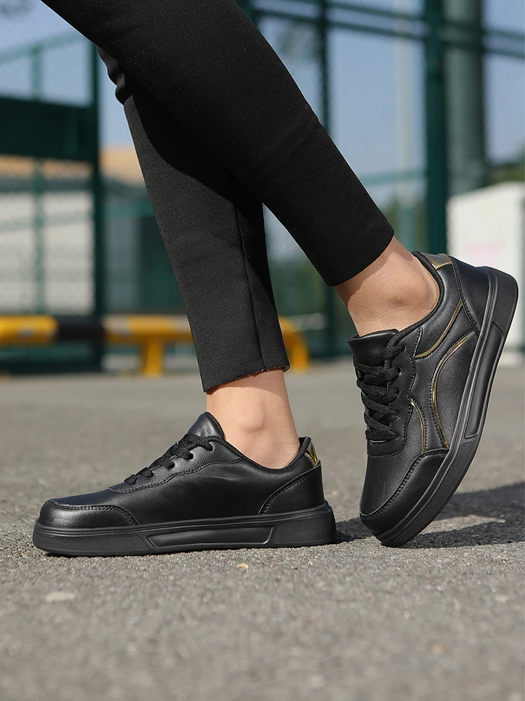 Hot Selling Women's EVA Skate Shoes Sporty Lace-Up Sneakers Easy-Matching Walking Anti-Slippery Running Shoes