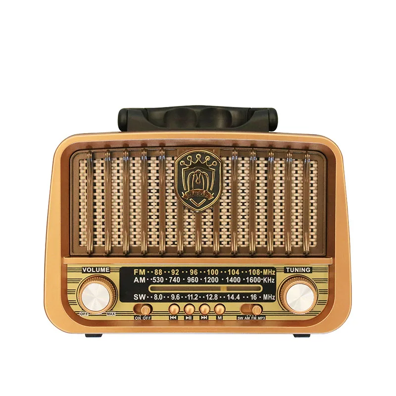 RS-3177BT Factory Produce Wooden Vintage and Fashion Style Portable Radio With Usb,tf Player Rechargeable and Blueteeth