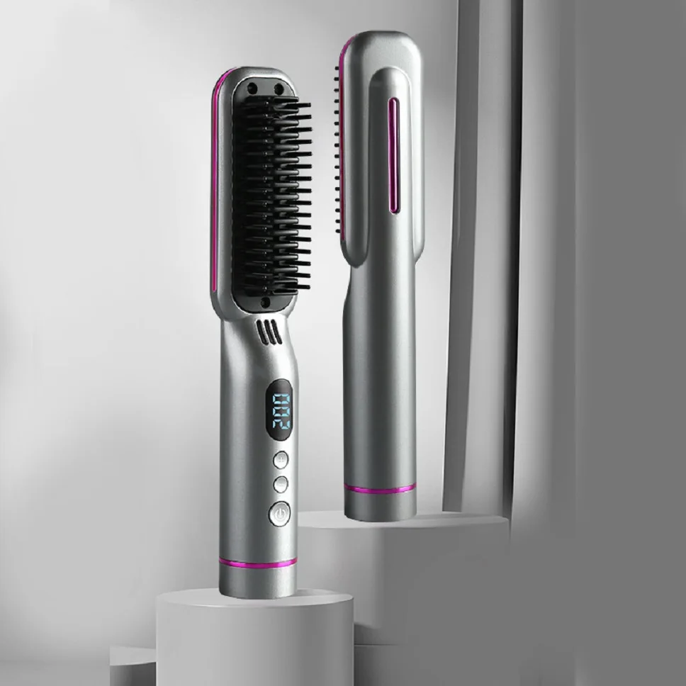 Hair Straightener Brush For Women Ion Hair Straightener Styling Comb Brush Straightener