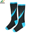 Custom Cheerleading Rhinestones Sublimation High Socks Organic Cotton For Girl