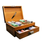 Chips Sets Poker Chip Box Customized One-stop High Quality Wooden Entertainment Poker Chips Sets Box