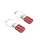 1'' 1.5'' 25mm 38mm Red Oem Lockser Safety Locksout Hasp Devices With Hook