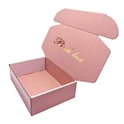 Wholesale Custom Wholesale Cardboard Custom Mailer Box Pink Shipping Boxes Custom Logo