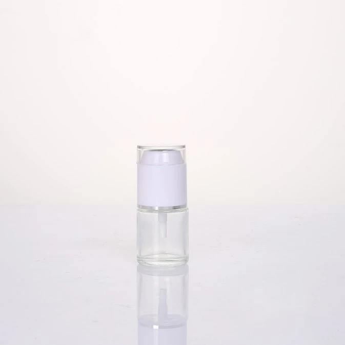 product 20ml 30ml 100ml wholesale clear glass lotion bottle frosted spray bottle with white spray with white cap-30