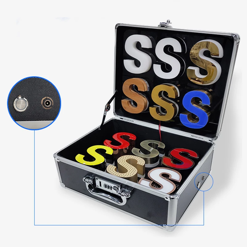 product wholesale price outdoor used led advertising rgb led 3d channel letter signs sample box logos-3