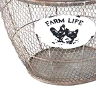 Metal Decoration Metal Hengfa Metal Wire Basket Set Of 3 Farmhouse Decoration Metal Art For Home
