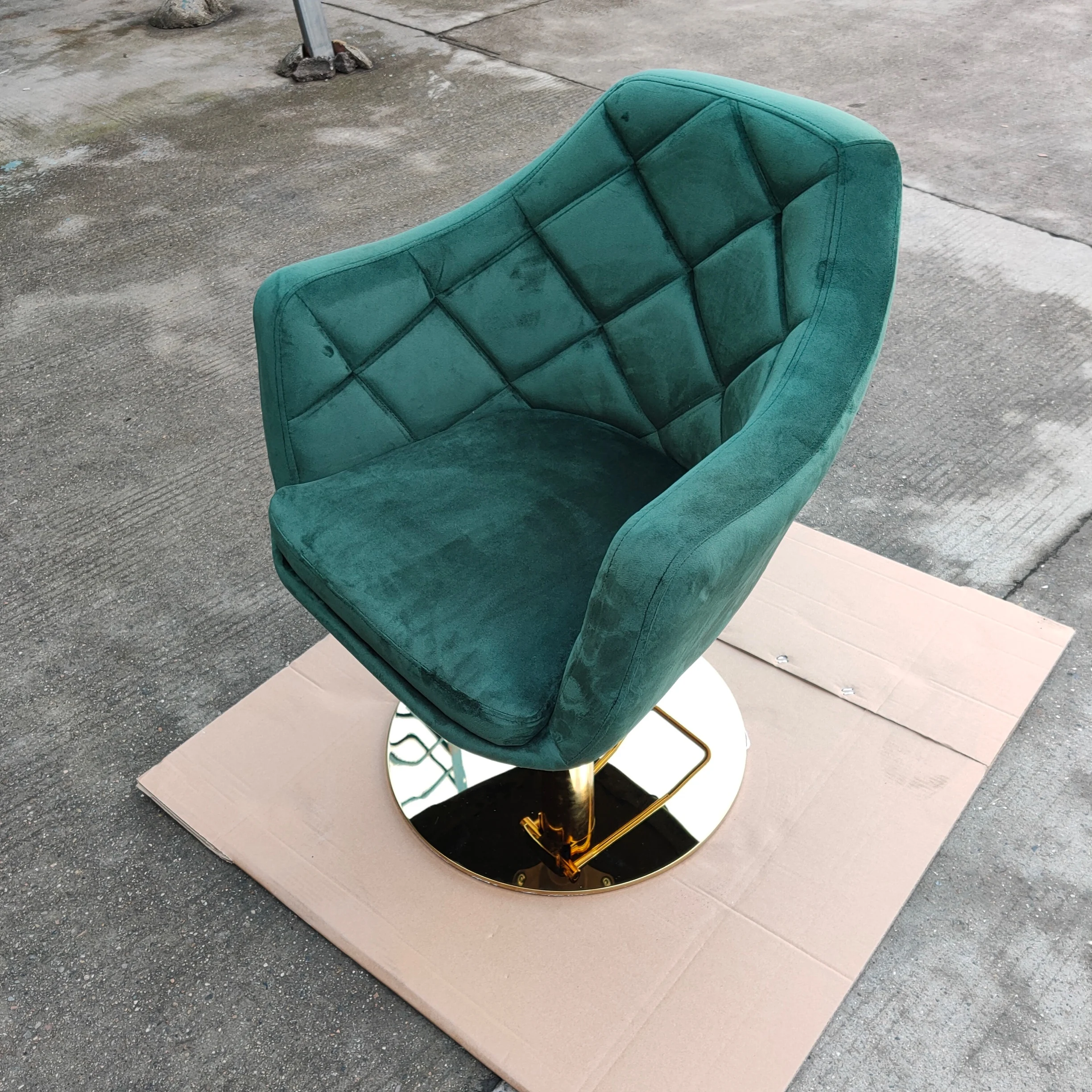 teal salon chair