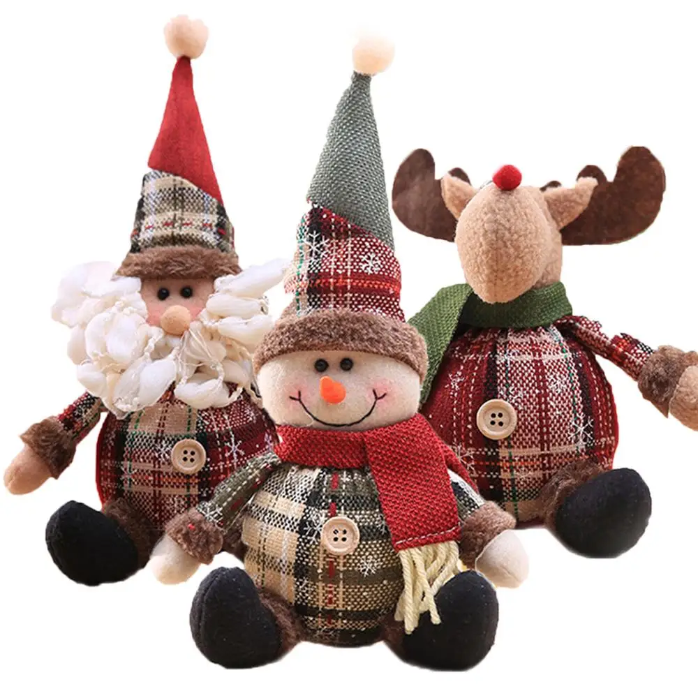 Wholesale Santa Claus Doll Toy Decorative Desktop Figurine Ornament Xmas Decor For Home