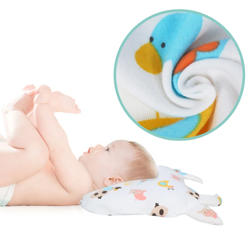Almohada bebé prevenir almohadas planas contra el rollo de cabeza de cuello 